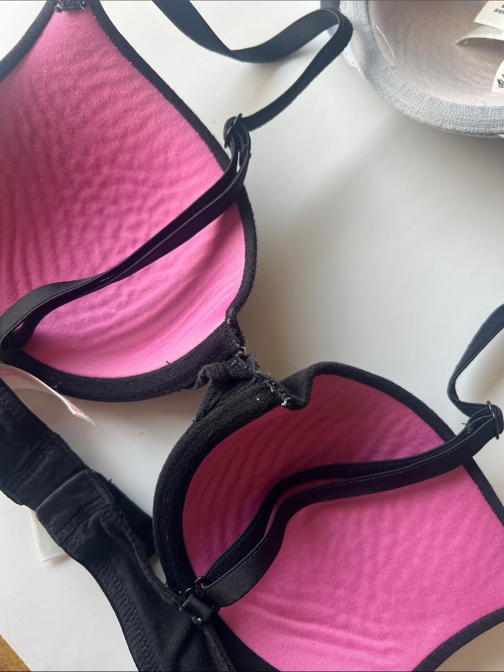 PINK Victoria's Secret Trio Bra Set - Nude, Heather Gray, Black - Picture 4 of 12